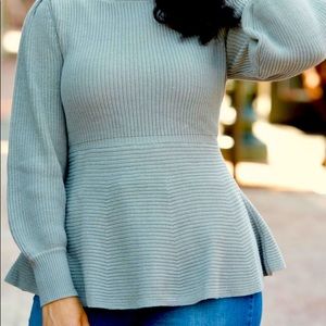 Peplum sweater